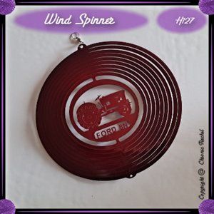12"  Tractor 8N Red Starlight Wind Spinner